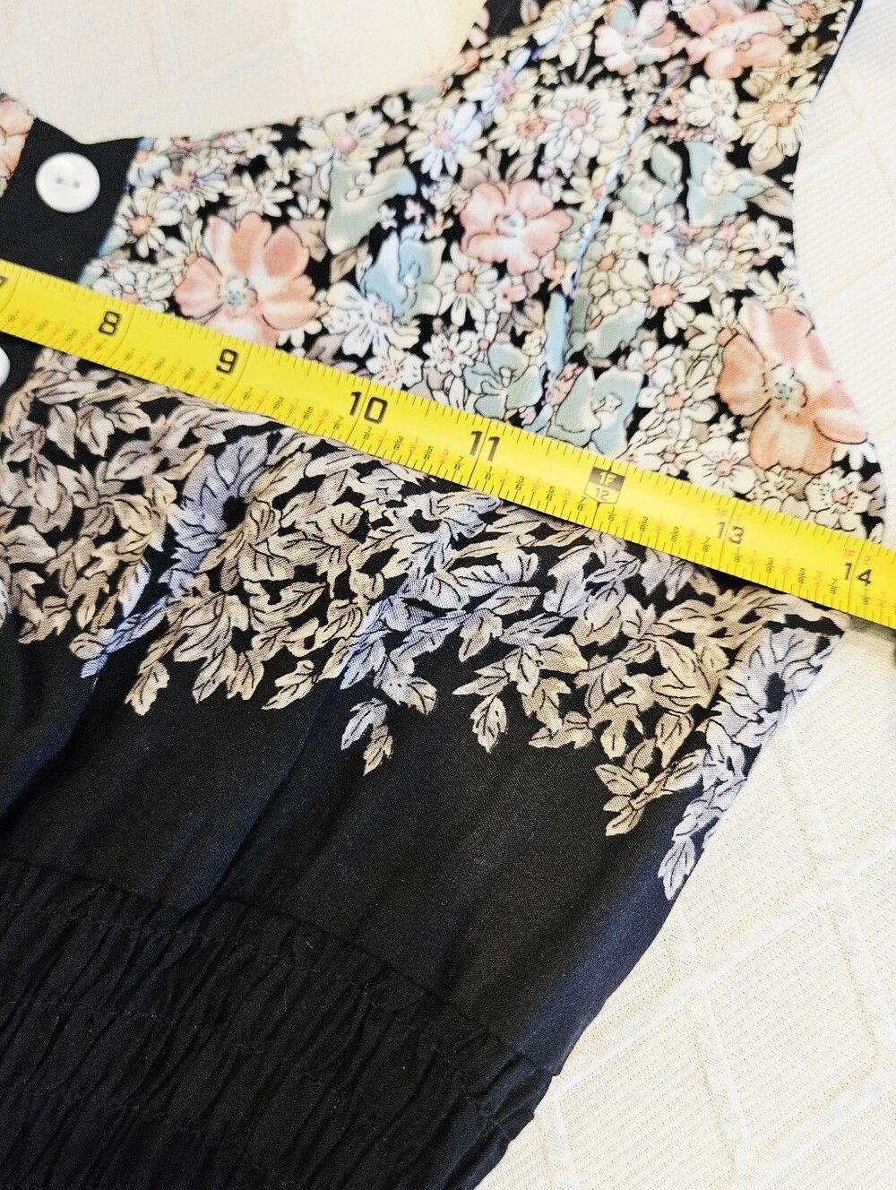 NWT Julia Floral Smocked Maxi Dress Medium Cottagecore Boho Prairie Dress - Picture 6 of 10
